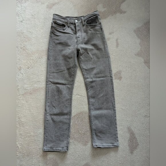Levi's Wedgie Gray Straight Fit Jeans size 28 - Picture 1 of 6